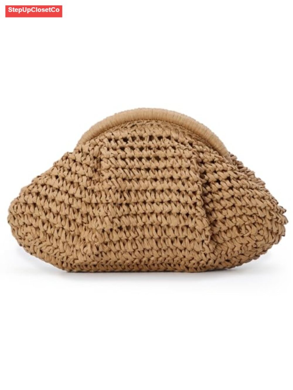Straw Clutch Purse Crossbody Summer Beach Woven Handbag
